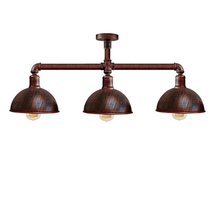 3 Pendant Pipe Light Vintage Industrial Suspended Arm 3 Head Ceiling Lamp E27 ~3596