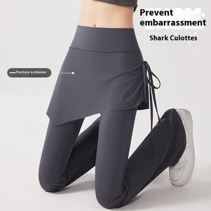 Fake Two-piece Skort High Waist Hip Lift Tight Anti-exposure