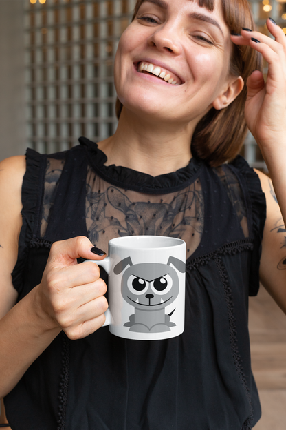 Adorable Bulldog Personalised Your Name Gift Mug-1